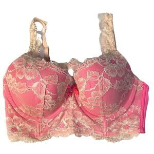 Victoria’s Secret lace Bra Body by Victoria Hot Pink Sexy lingerie 34D